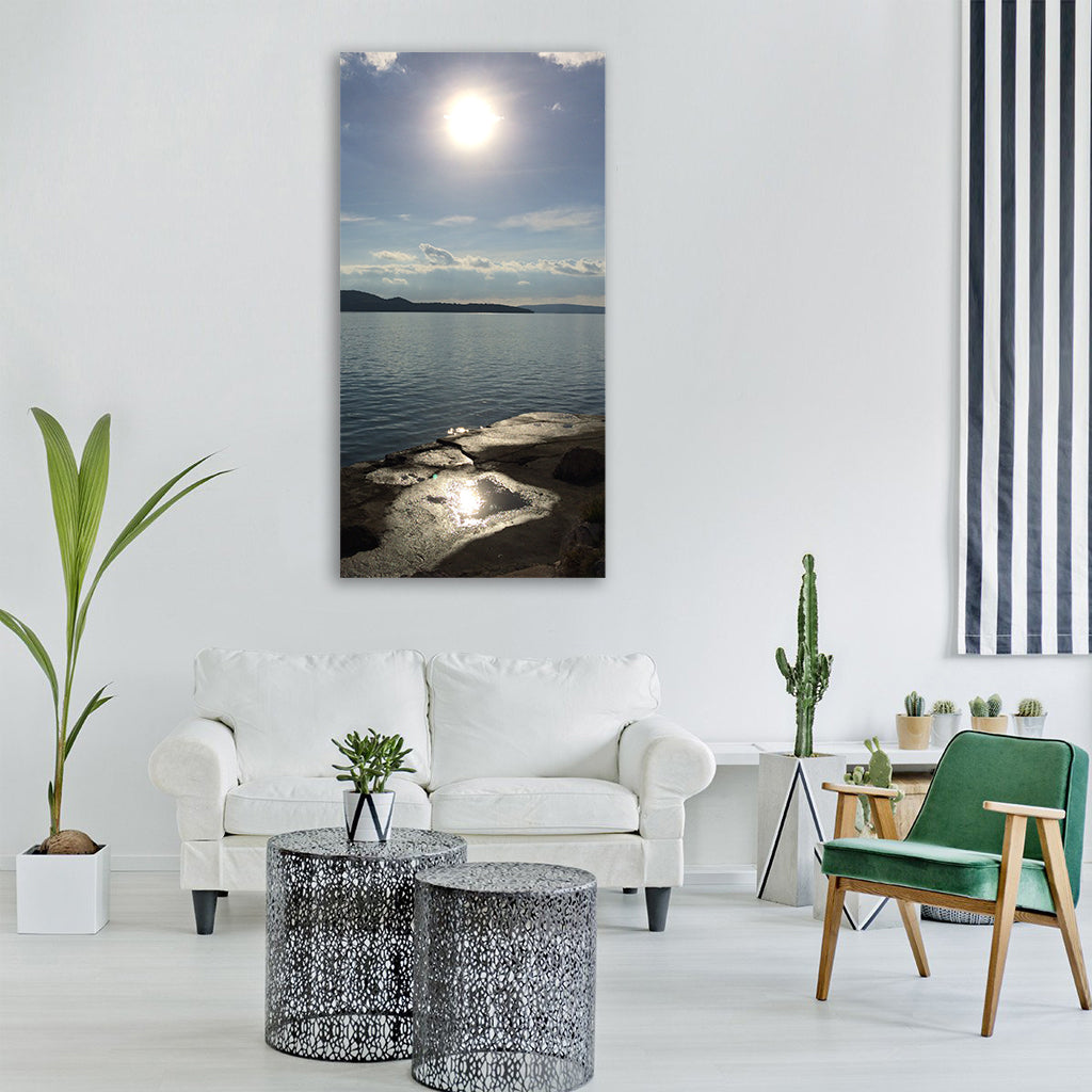 sun beach croatia summer travel Vertical Canvas Wall Art