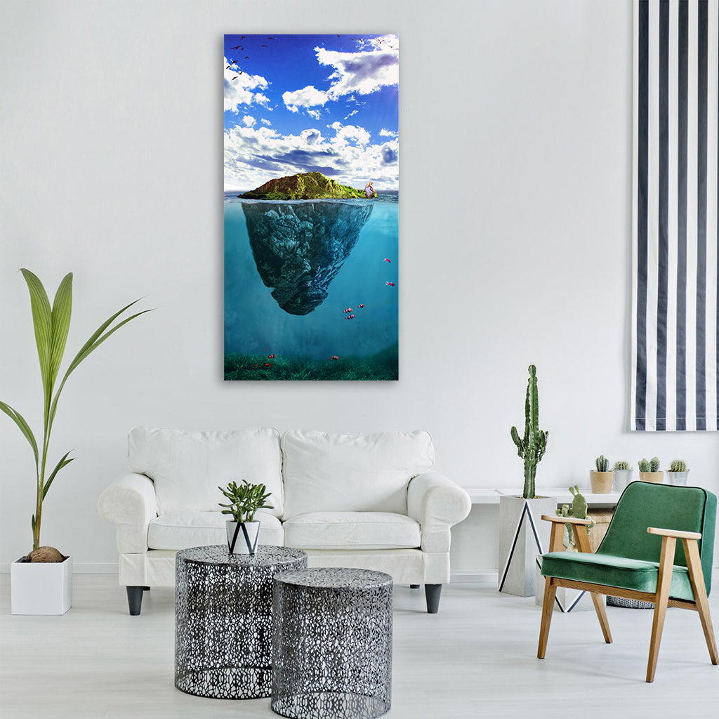 sunlight spring iphone wallpaper Vertical Canvas Wall Art