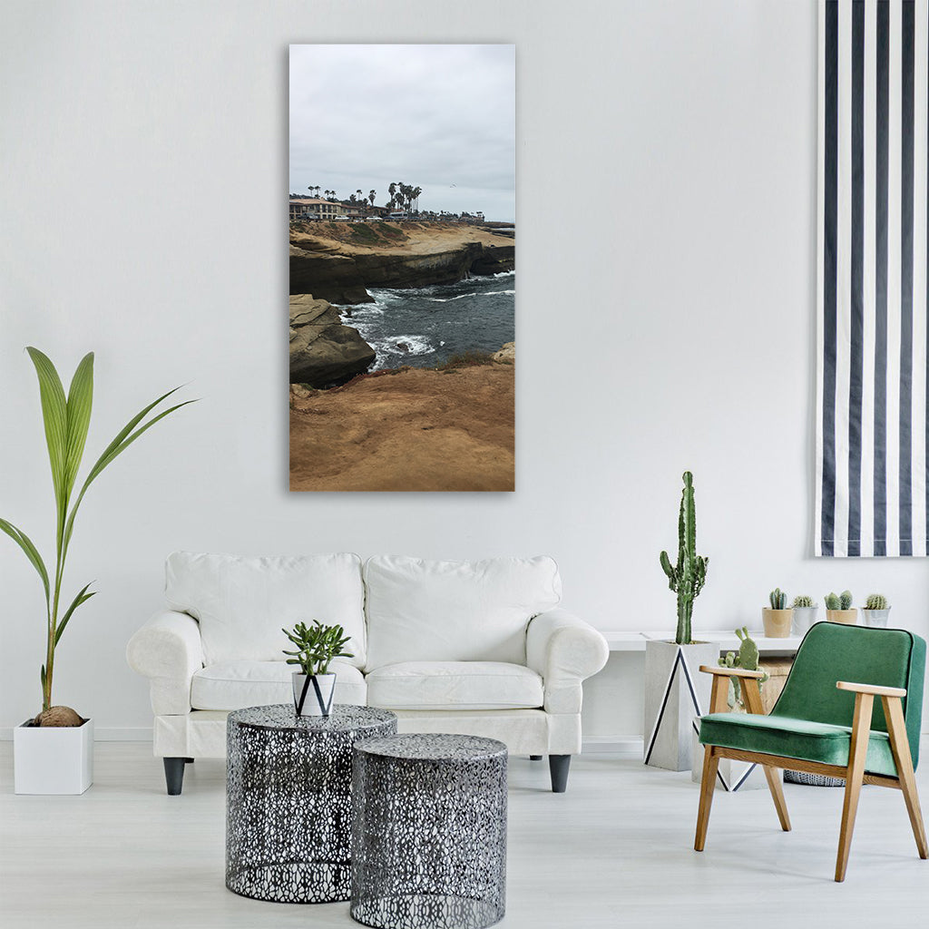 sunset cliffs san diego cliffs Vertical Canvas Wall Art