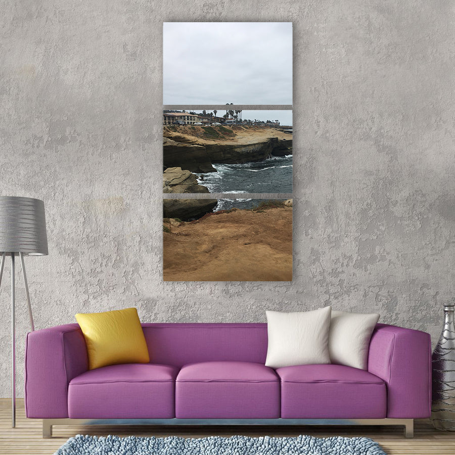 Sunset cliffs san diego cliffs Vertical Canvas Wall Art