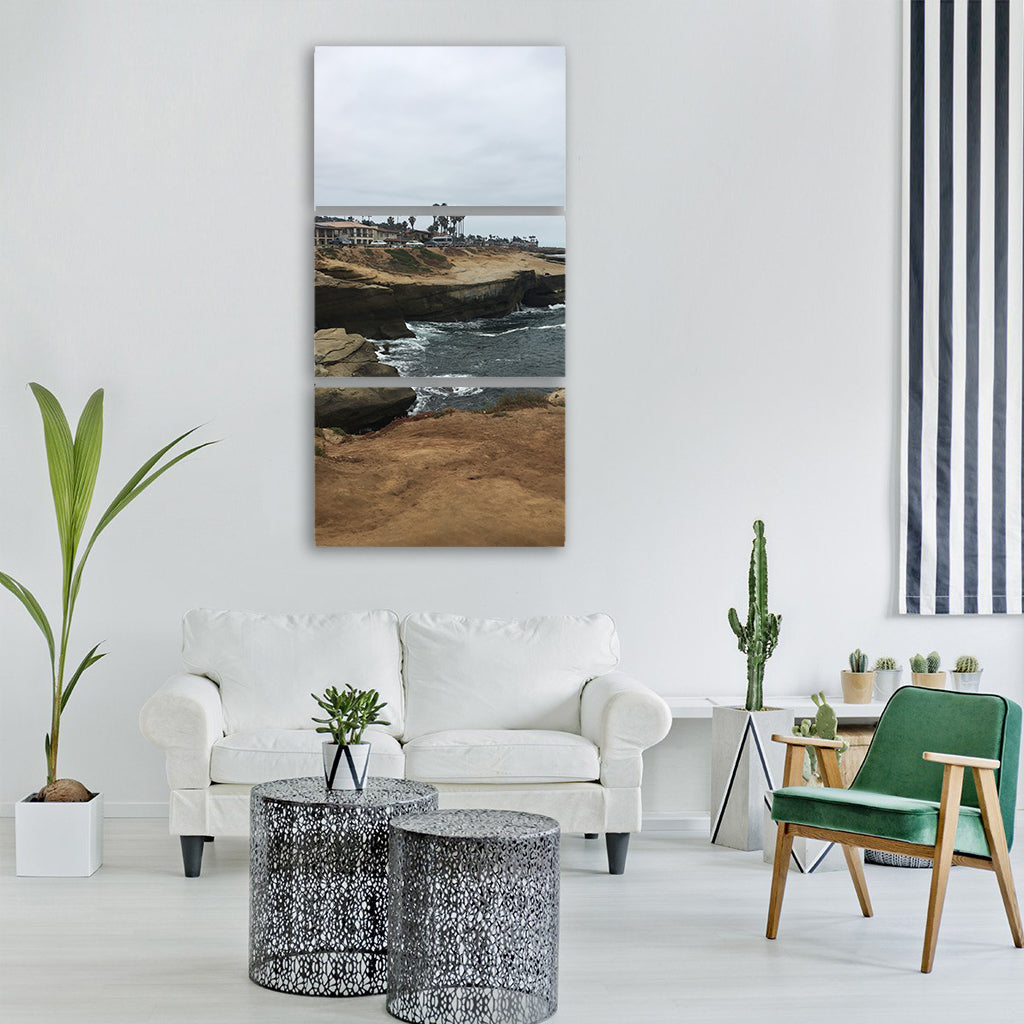 sunset cliffs san diego cliffs Vertical Canvas Wall Art