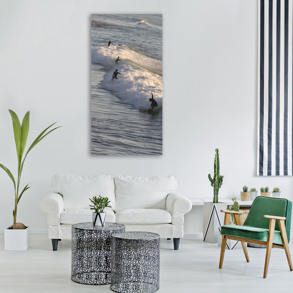 surf biarritz wave summer france Vertical Canvas Wall Art