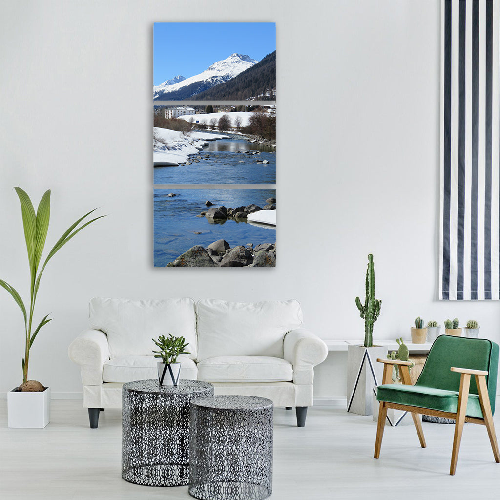 switzerland engadin graubünden Vertical Canvas Wall Art