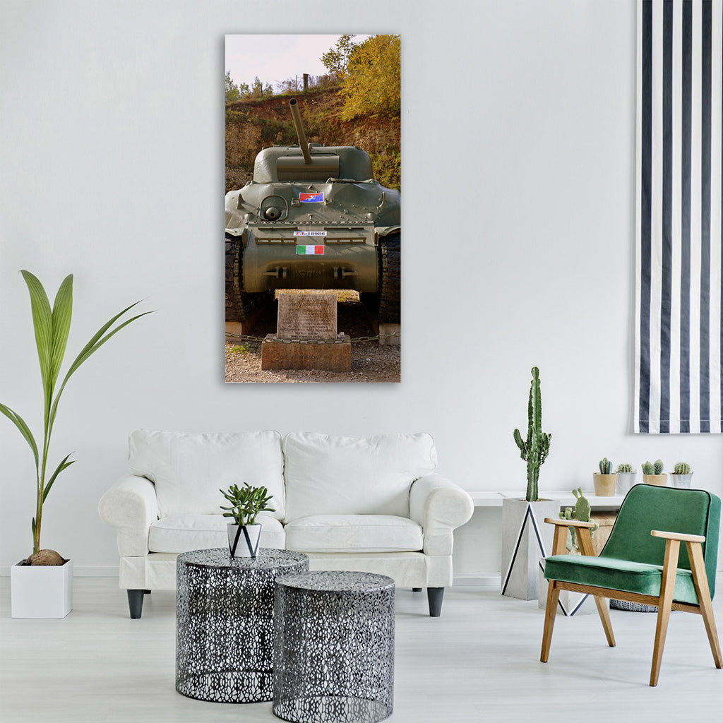 tank military heirloom armaments Vertical Canvas Wall Art