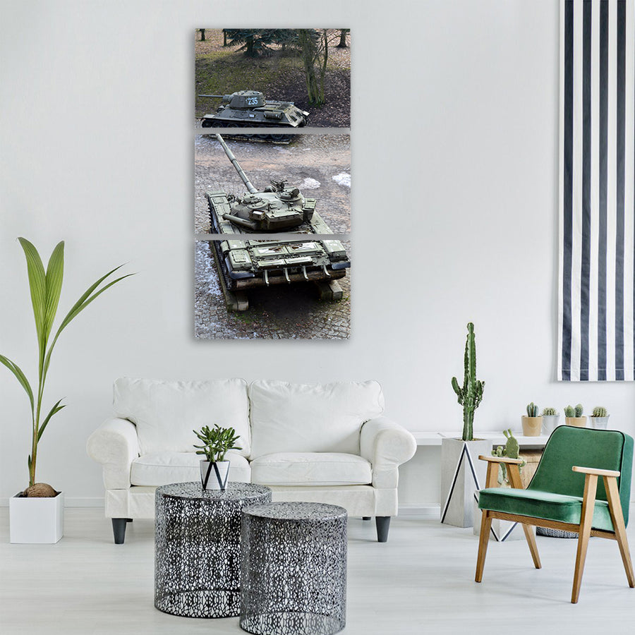 tanks the museum the military Vertical Canvas Wall Art