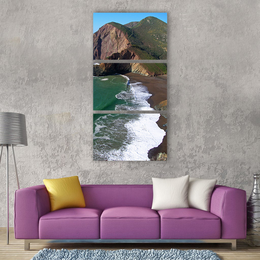 Tennessee cove california sea ocean Vertical Canvas Wall Art