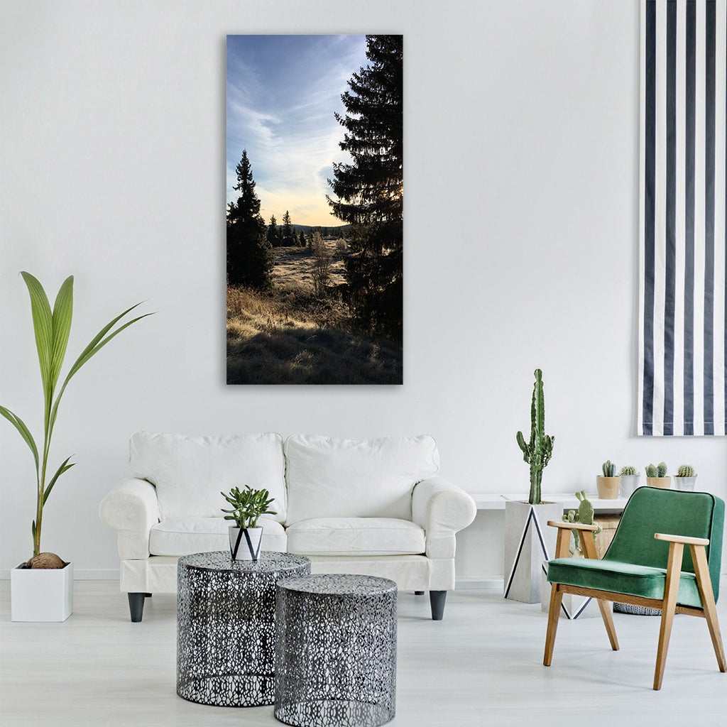 the mountain the nature of the Vertical Canvas Wall Art
