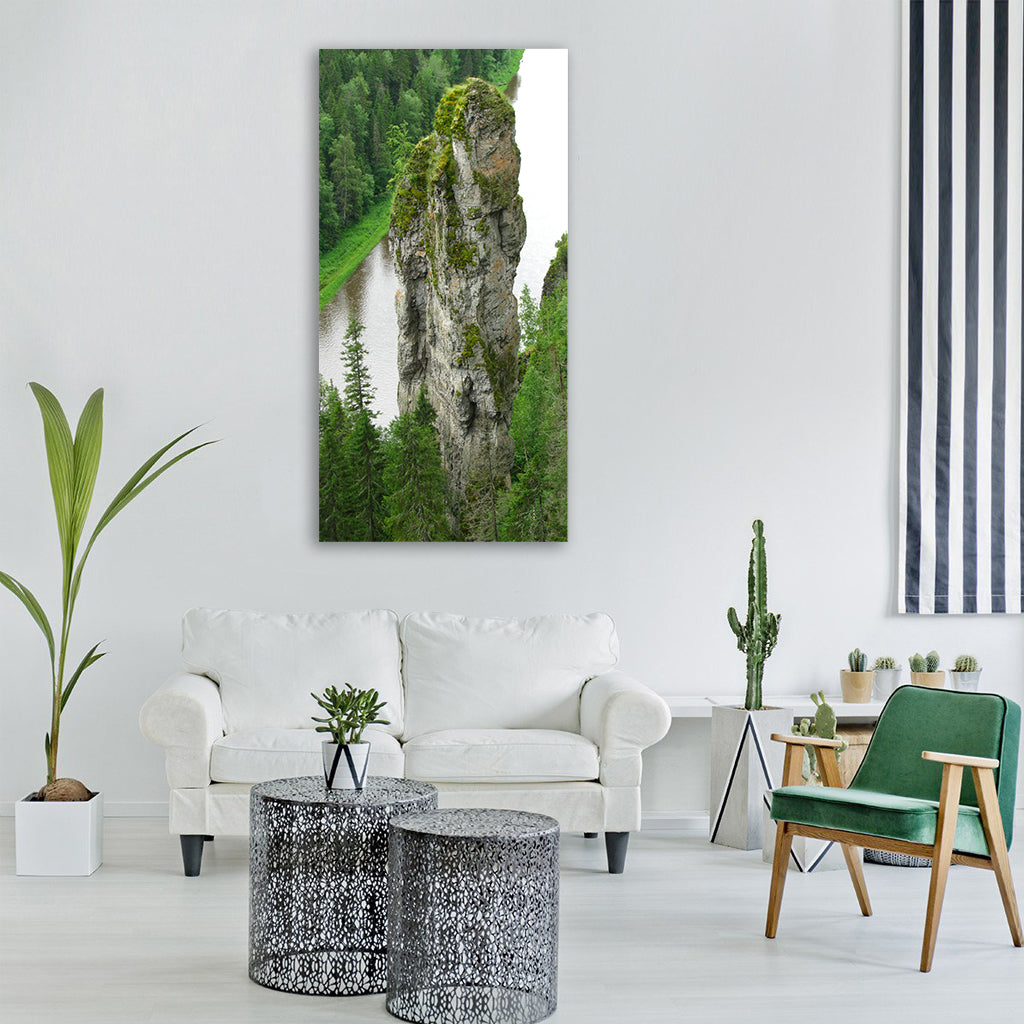 The river usva osvenskii posts Vertical Canvas Wall Art