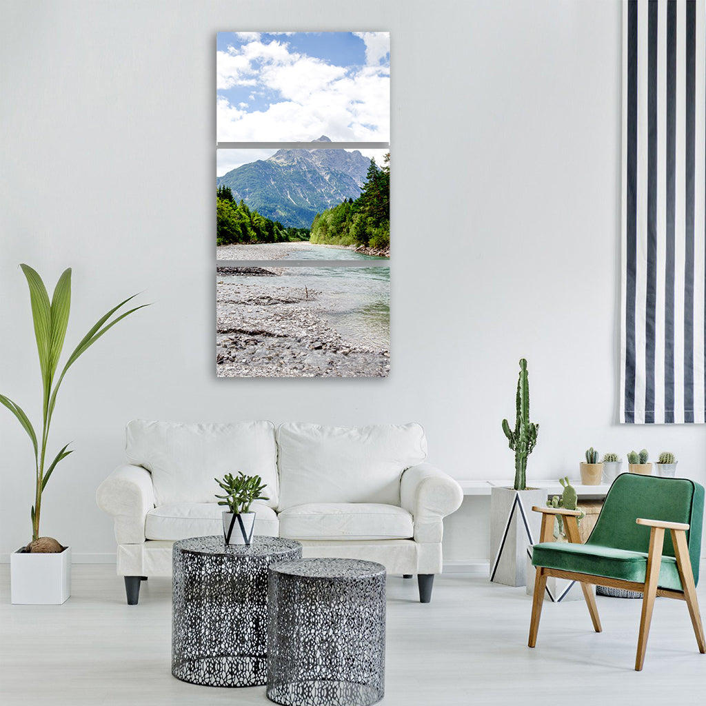 the tyrolean lech valley austria Vertical Canvas Wall Art