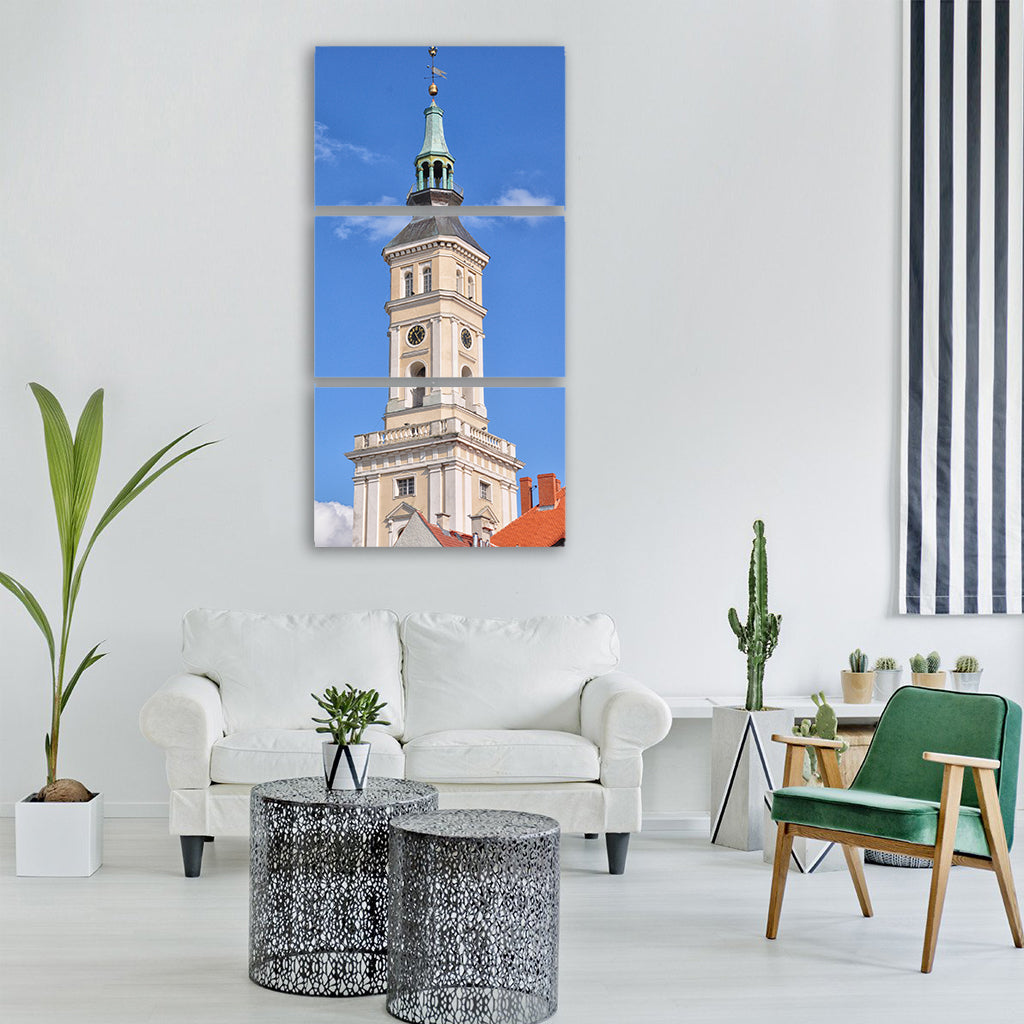 tower the town hall town hall tower Vertical Canvas Wall Art
