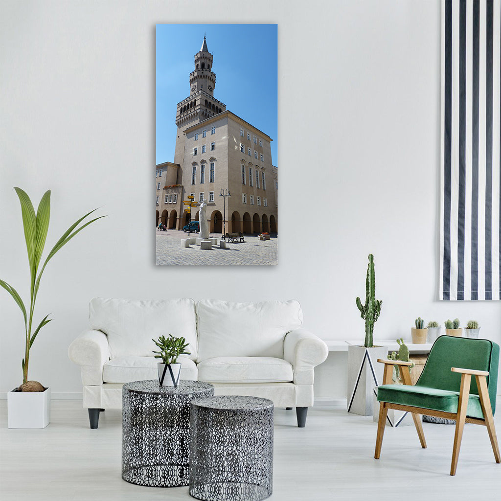 town hall monument early renaissance Vertical Canvas Wall Art