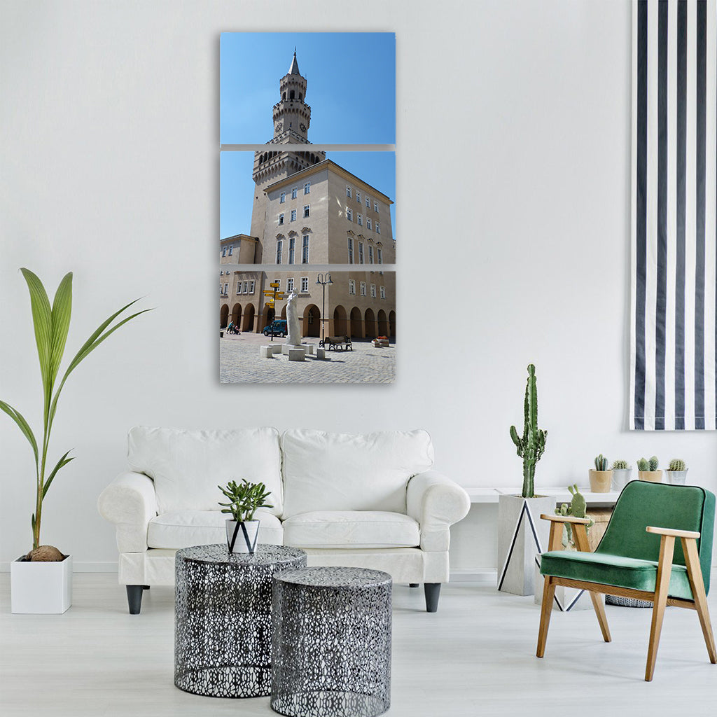town hall monument early renaissance Vertical Canvas Wall Art