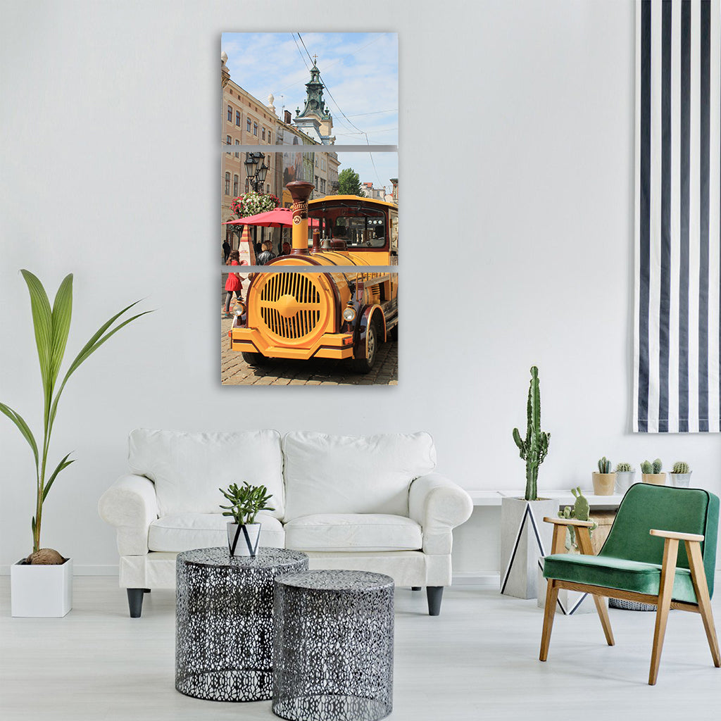 tram excursion ukraine lviv Vertical Canvas Wall Art