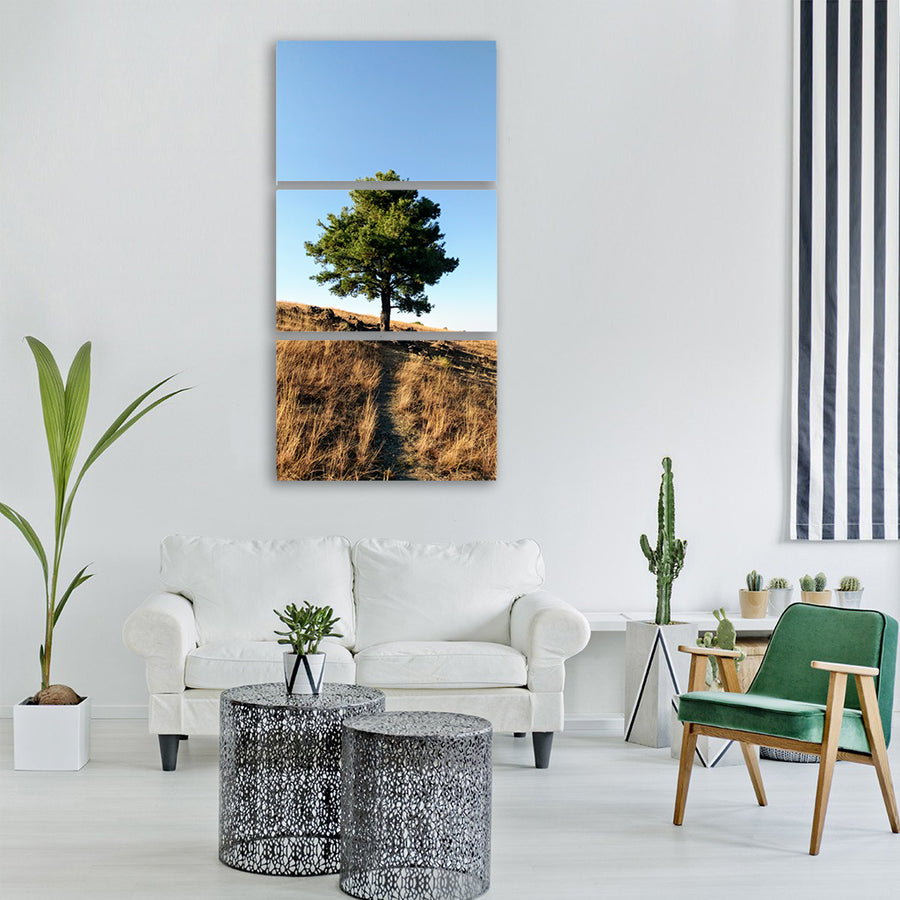 tree landscape coffee nature trees Vertical Canvas Wall Art