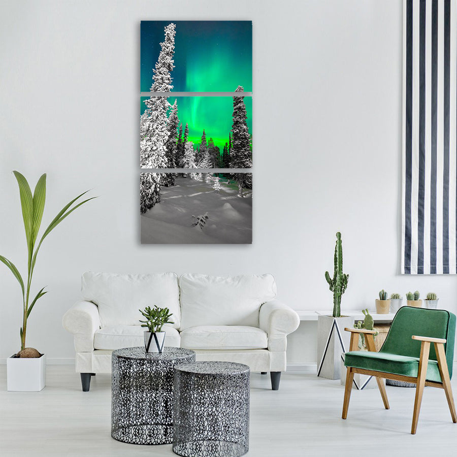 tree nature winter cold Vertical Canvas Wall Art