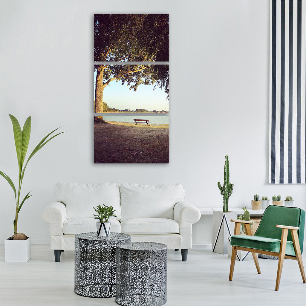 tree nature pastures green Vertical Canvas Wall Art