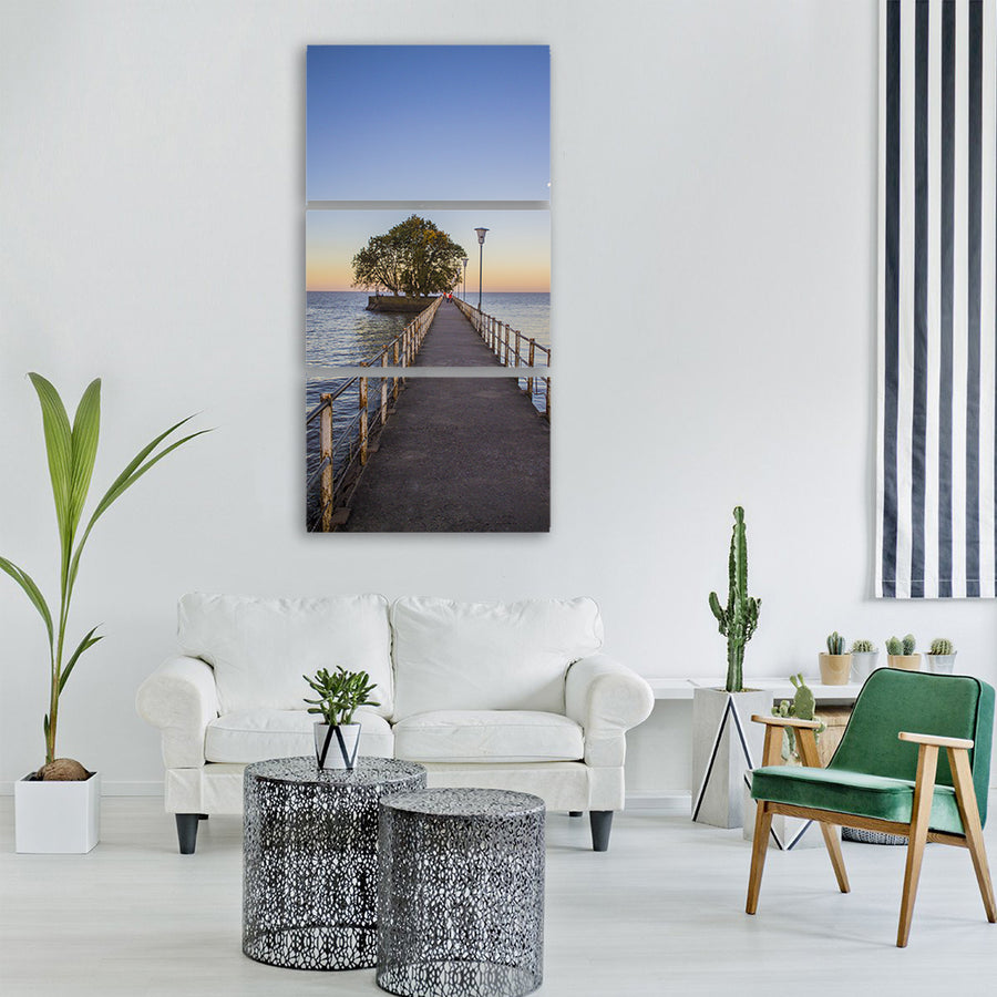tree costa landscape nature river Vertical Canvas Wall Art