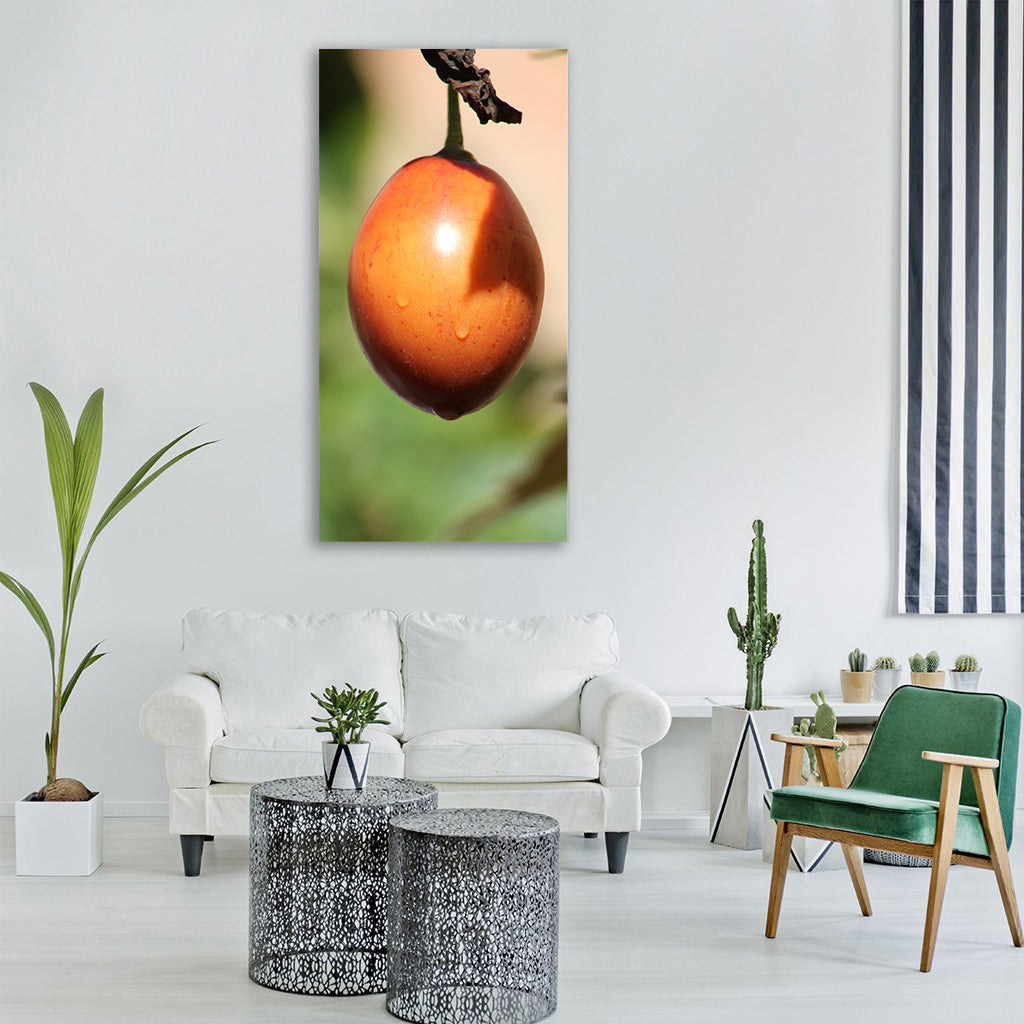 tree tomato tomato fruit tropical Vertical Canvas Wall Art