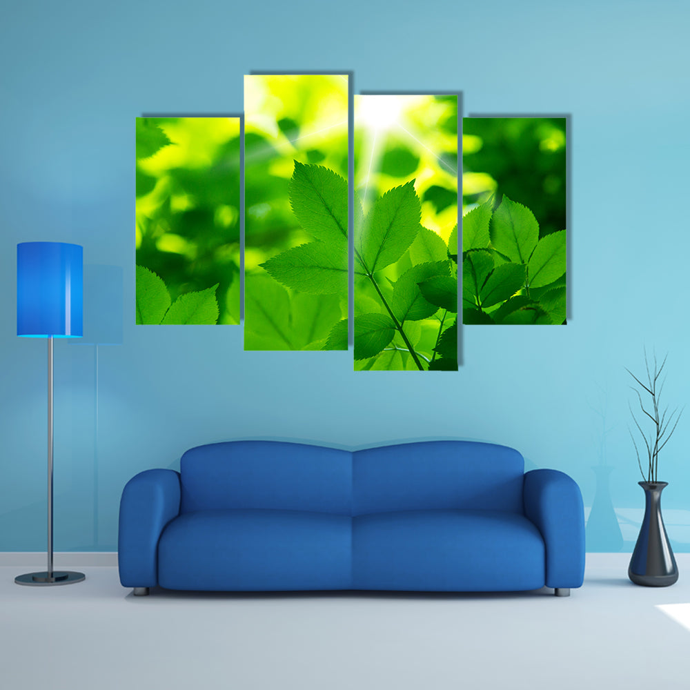 A Beautiful View Go Green Multi Panel Canvas Wall Art Set
