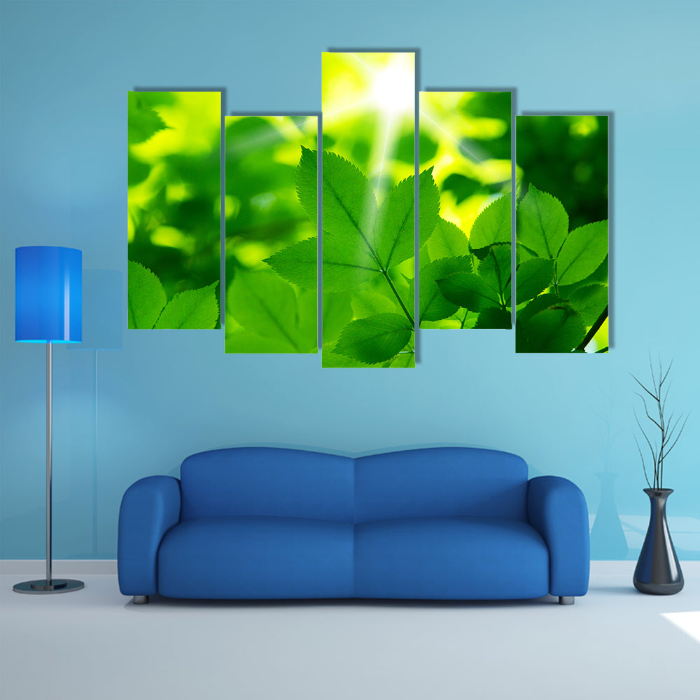 A Beautiful View Go Green Multi Panel Canvas Wall Art Set