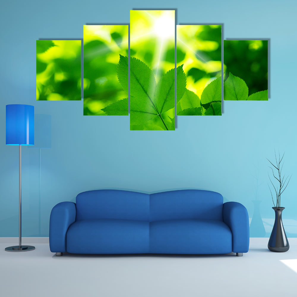 A Beautiful View Go Green Multi Panel Canvas Wall Art Set