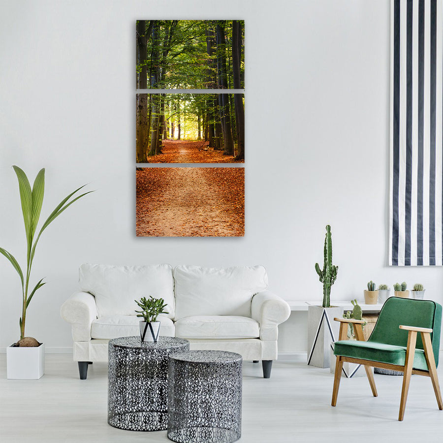trees forest nature deciduous tree Vertical Canvas Wall Art