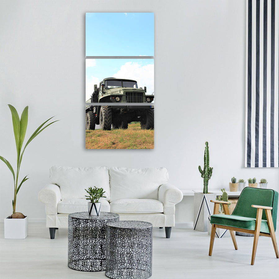 truck military vehicle armor Vertical Canvas Wall Art