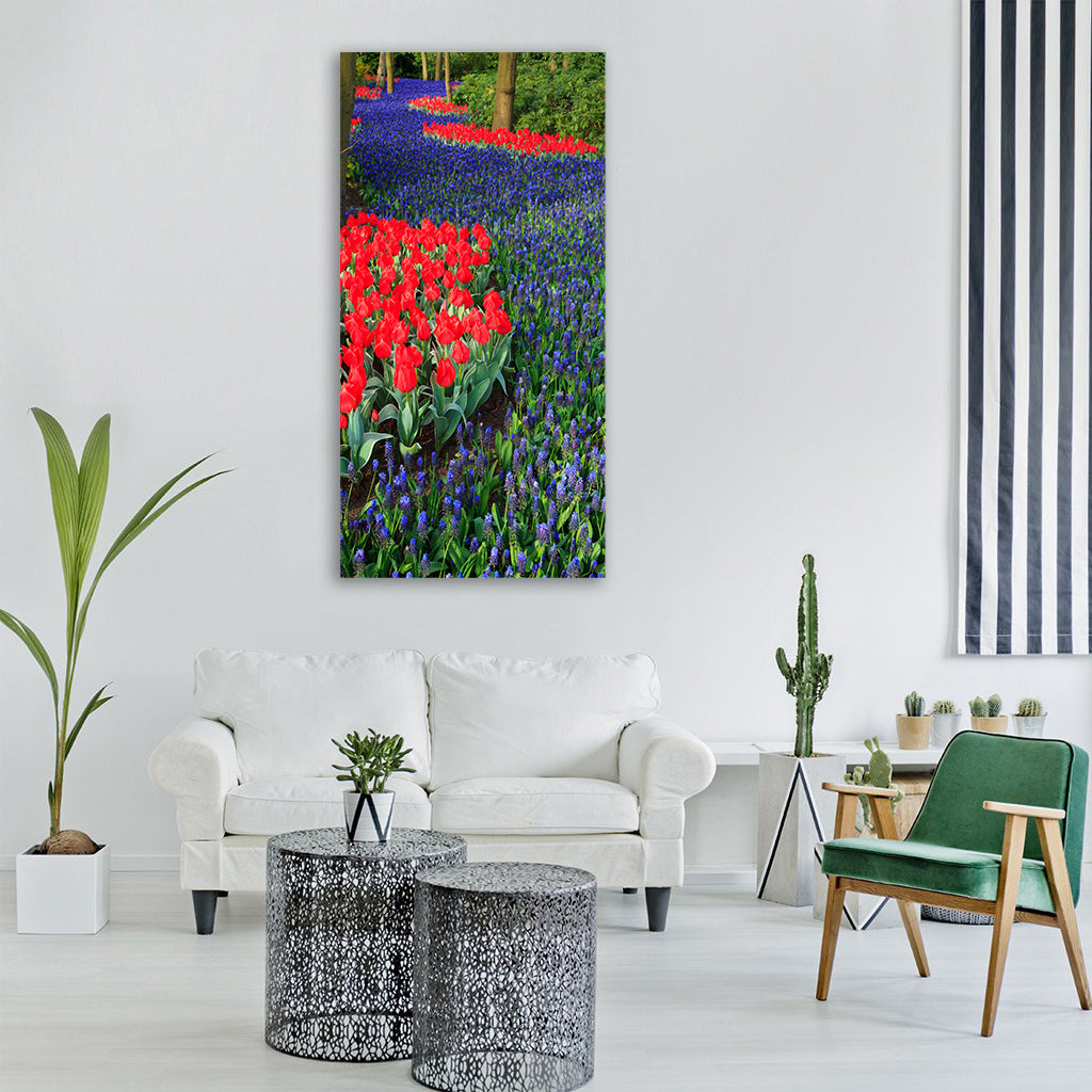 tulip beautiful bloom blooming Vertical Canvas Wall Art