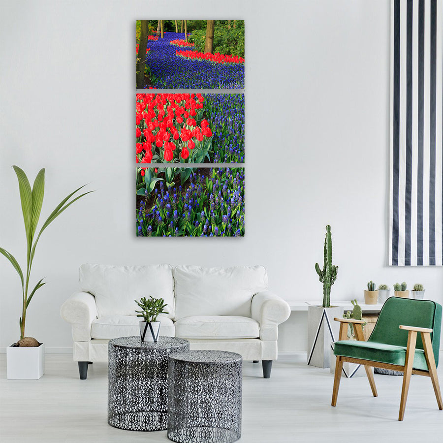 tulip beautiful bloom blooming Vertical Canvas Wall Art