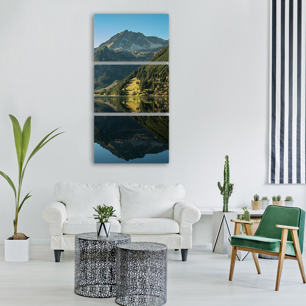 tyrol bergsee vilsalpsee alpine Vertical Canvas Wall Art