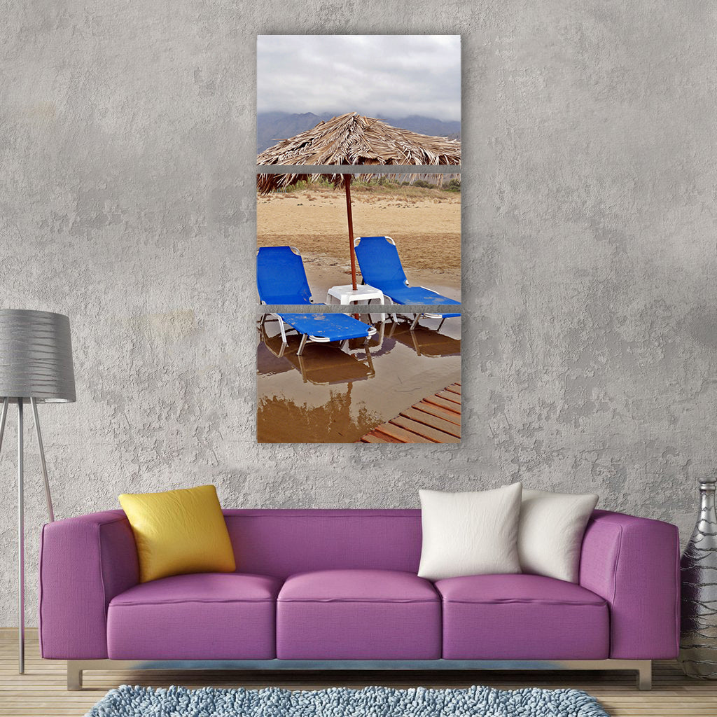 Vacations beach weather coast Vertical Canvas Wall Art