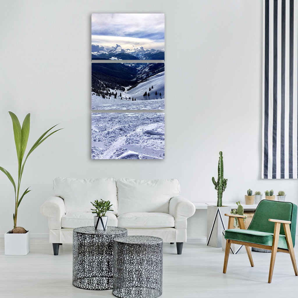 vail snow ski colorado winter Vertical Canvas Wall Art