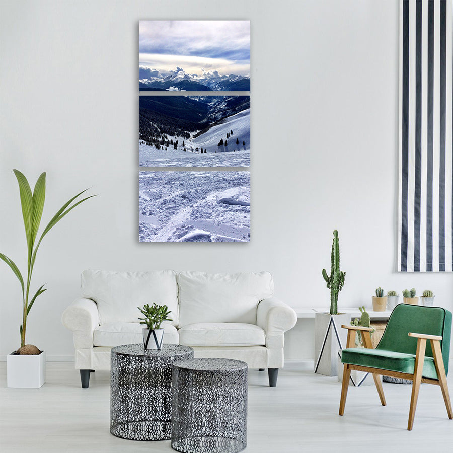 vail snow ski colorado winter Vertical Canvas Wall Art