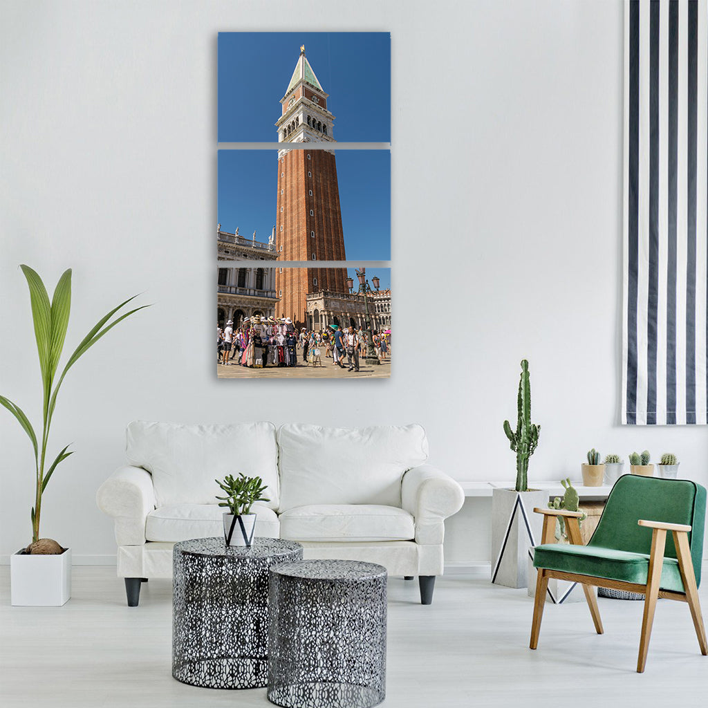venice st mark s square historically Vertical Canvas Wall Art