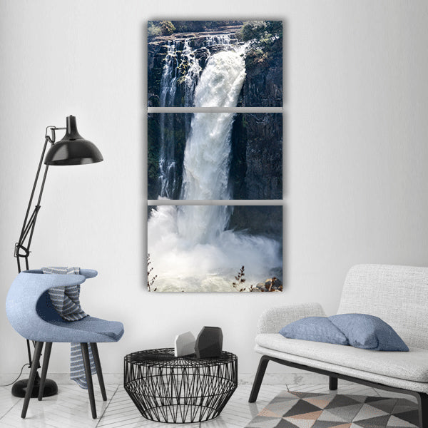 Victoria waterfall beauty water Vertical Canvas Wall Art