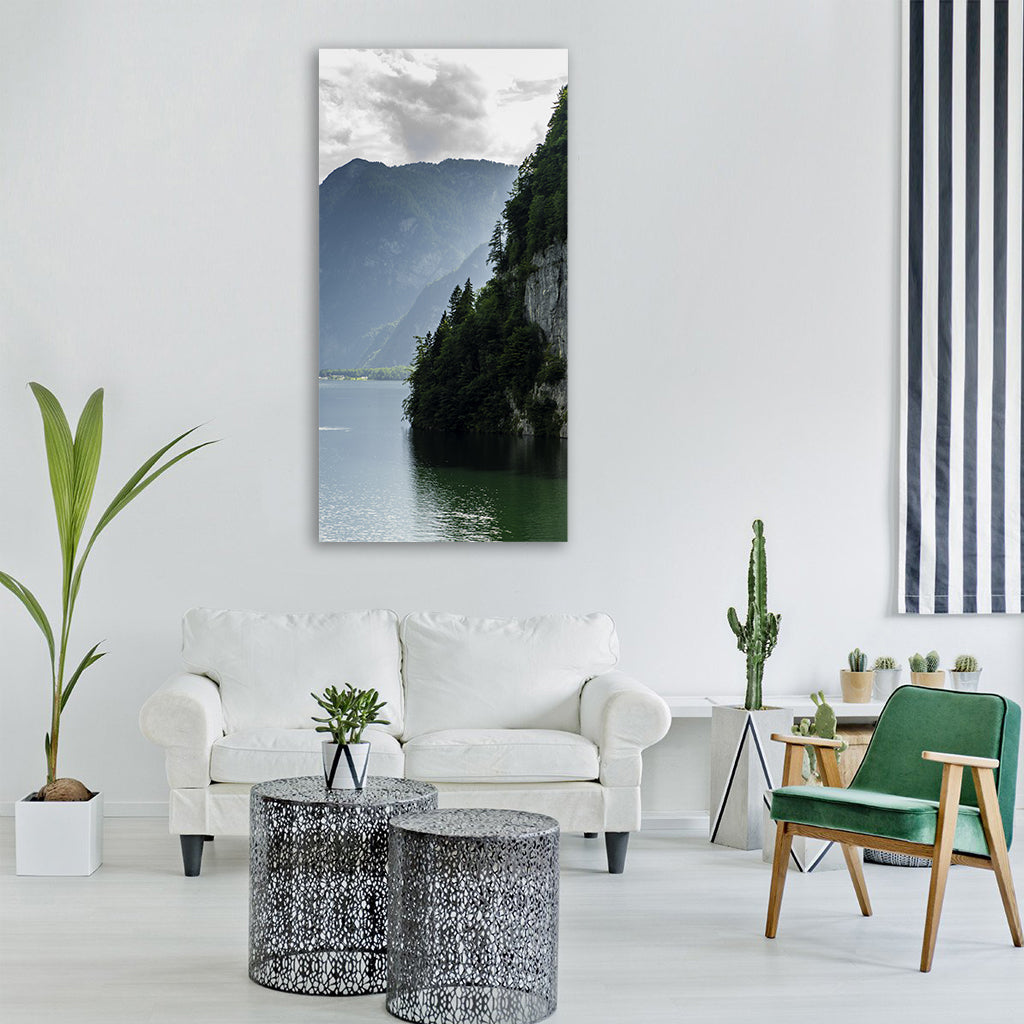 viewpoint reflection europe summer Vertical Canvas Wall Art