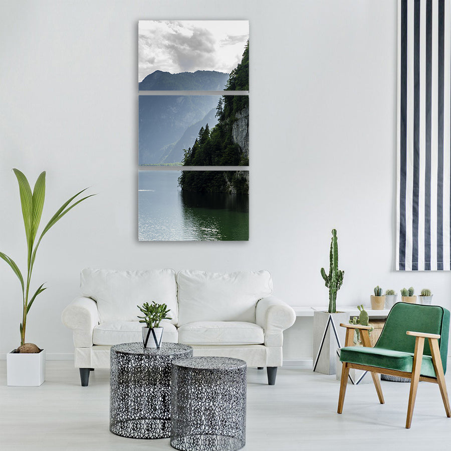 viewpoint reflection europe summer Vertical Canvas Wall Art