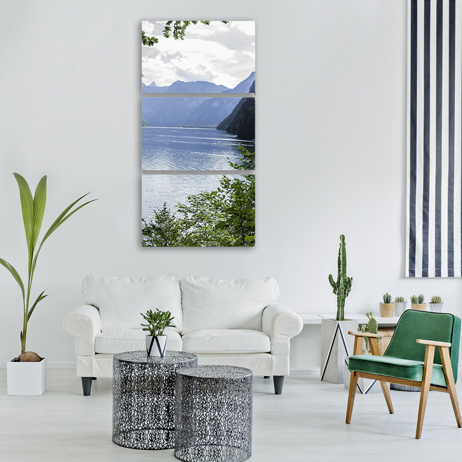 viewpoint reflection europe summer Vertical Canvas Wall Art