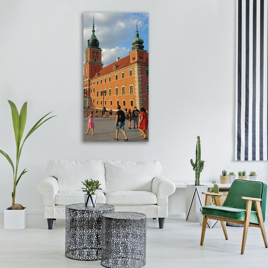 warsaw poland castle royal old Vertical Canvas Wall Art