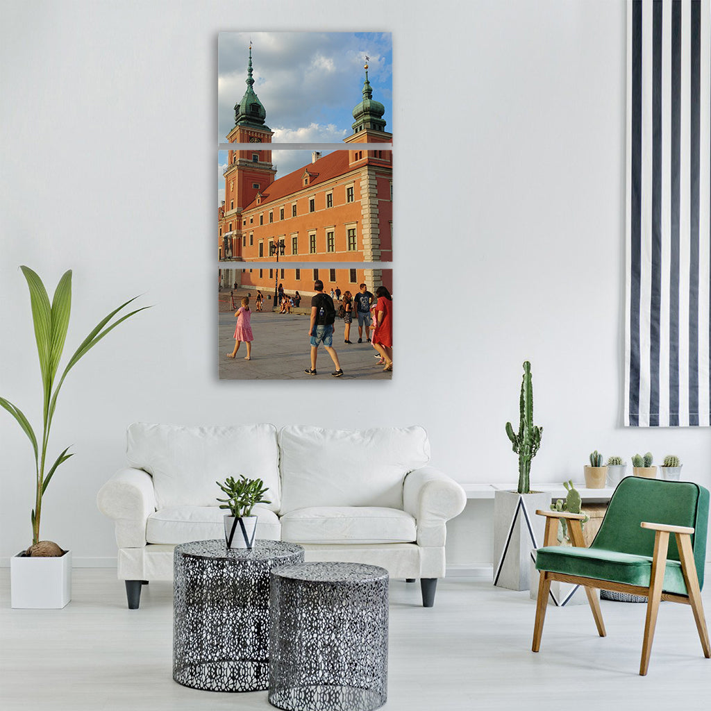 warsaw poland castle royal old Vertical Canvas Wall Art