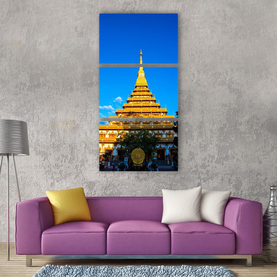 Wat nong waeng church measure beach Vertical Canvas Wall Art