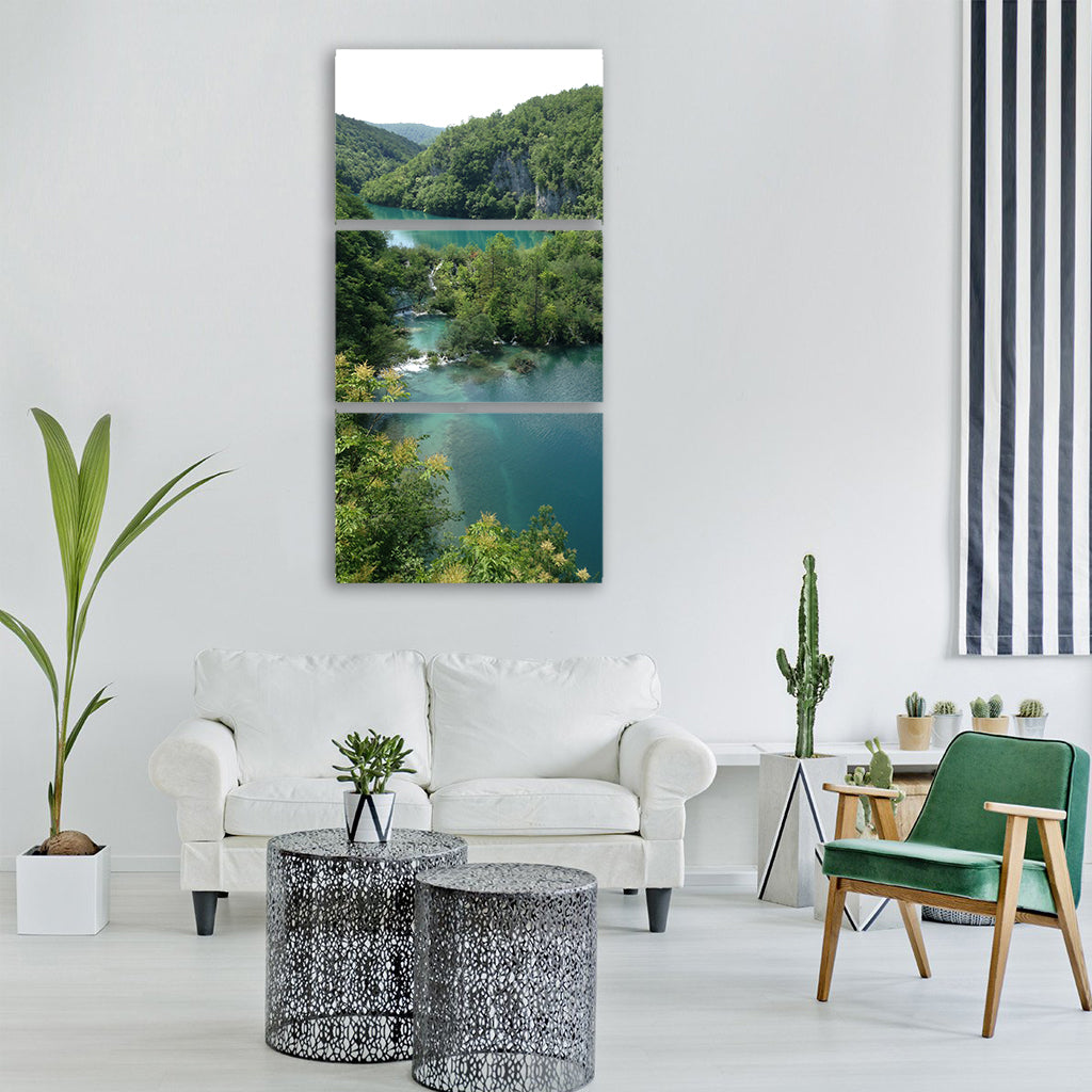 water nature river travel tree Vertical Canvas Wall Art