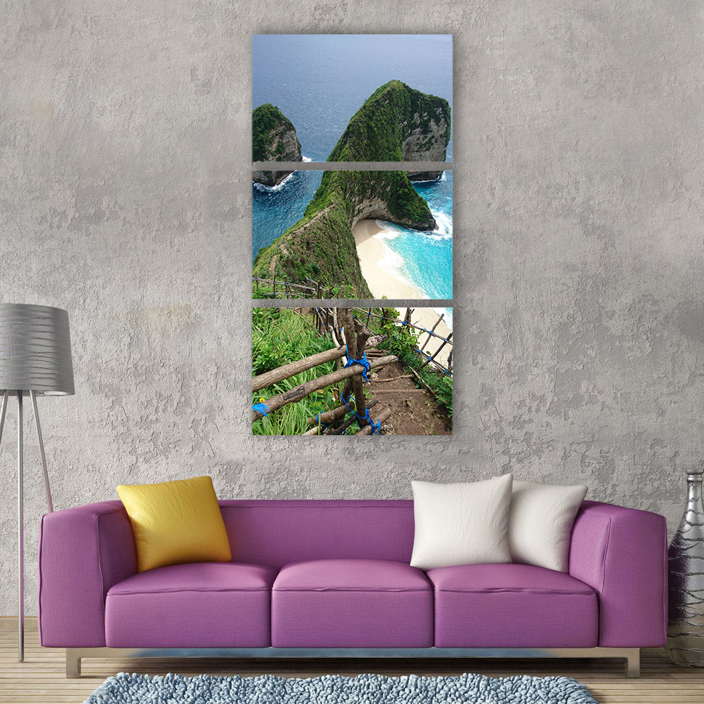 Water nature outdoors travel rock Vertical Canvas Wall Art