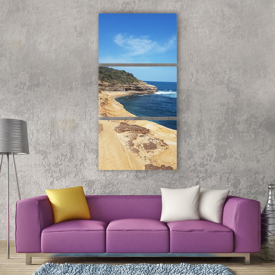 Water seashore sea travel beach Vertical Canvas Wall Art