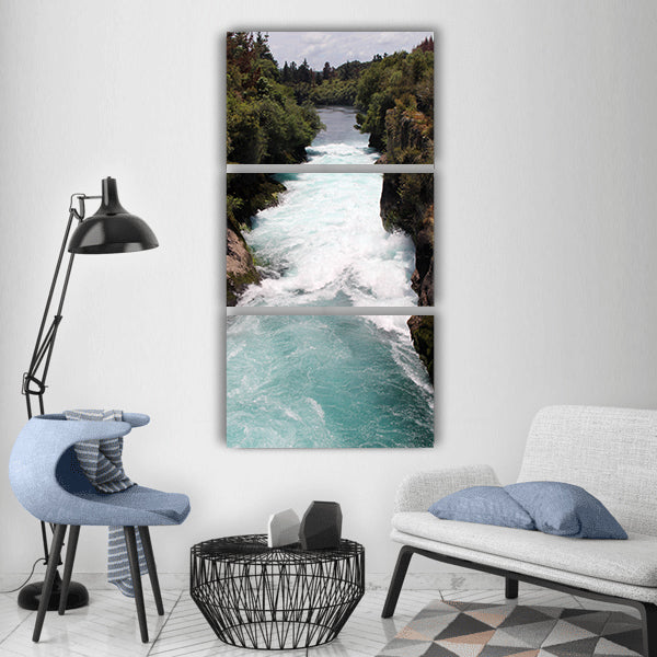 Waterfall new zealand hookah Vertical Canvas Wall Art