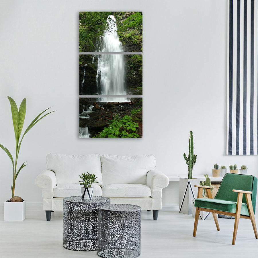 waterfall stara planina mountain Vertical Canvas Wall Art