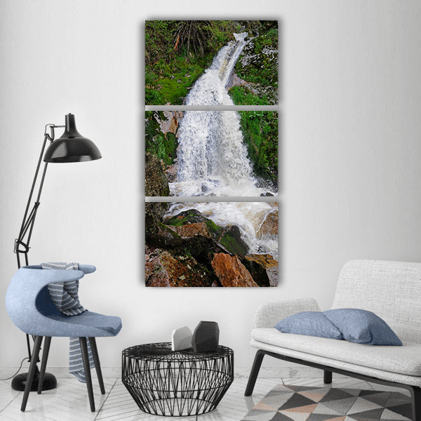 Waterfall all saints nature wild Vertical Canvas Wall Art