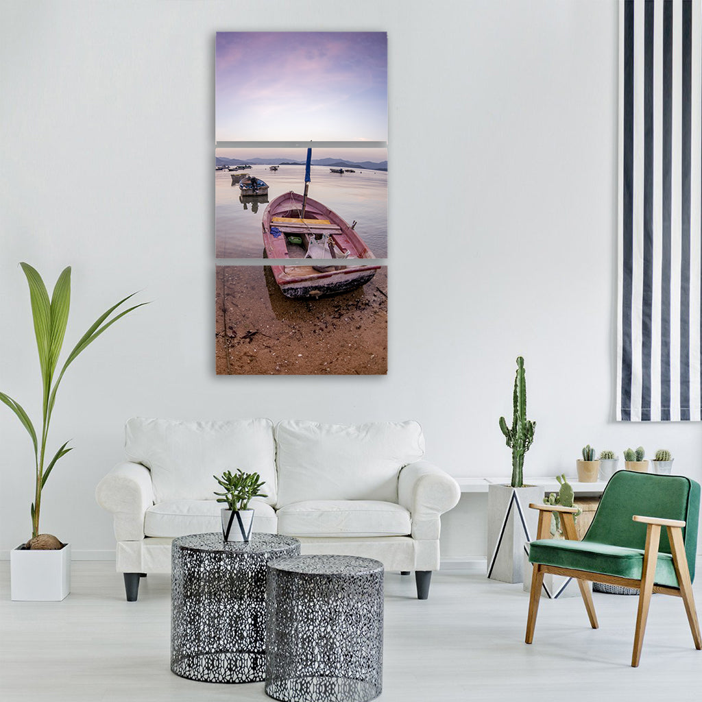 waters sea beach coast tourism Vertical Canvas Wall Art