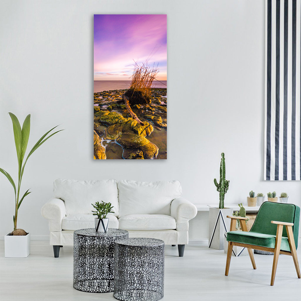 wilhelmshaven north sea coast beach Vertical Canvas Wall Art