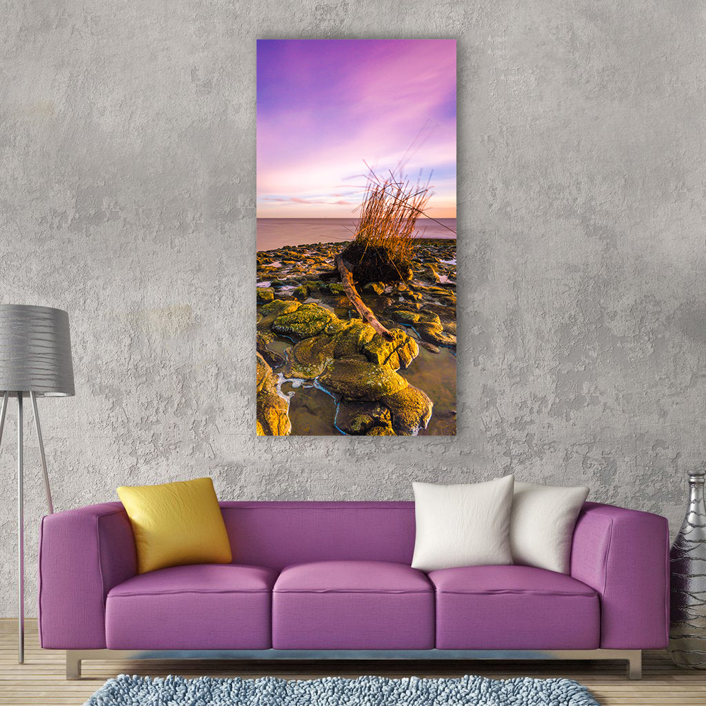 Wilhelmshaven north sea coast beach Vertical Canvas Wall Art